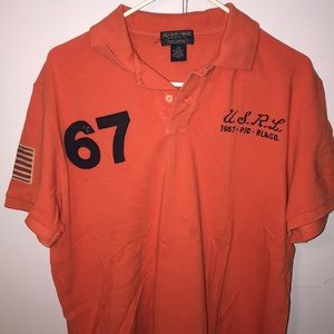 Orange polo jeans polo